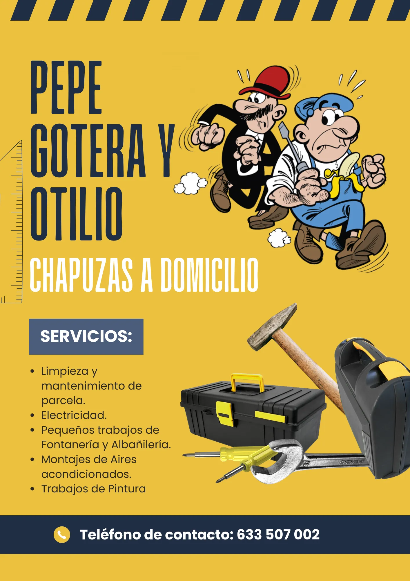 Pepe Gotera y Otilio - Cartel Publicitario